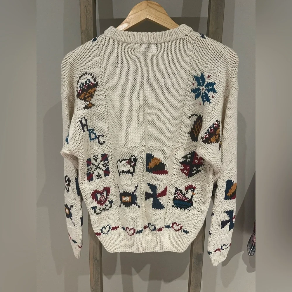 90s Woolrich Vintage Chunky Knit Sweater Women’s medium - Picture 4 of 4